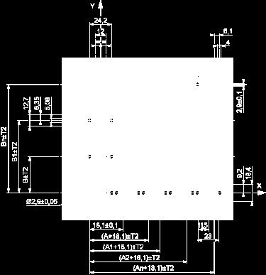 Installation Precautions Minimum thickness of circuit board: 1.6 mm / 0.06 in. Cut-out diameter: 22.4 mm ± 0.