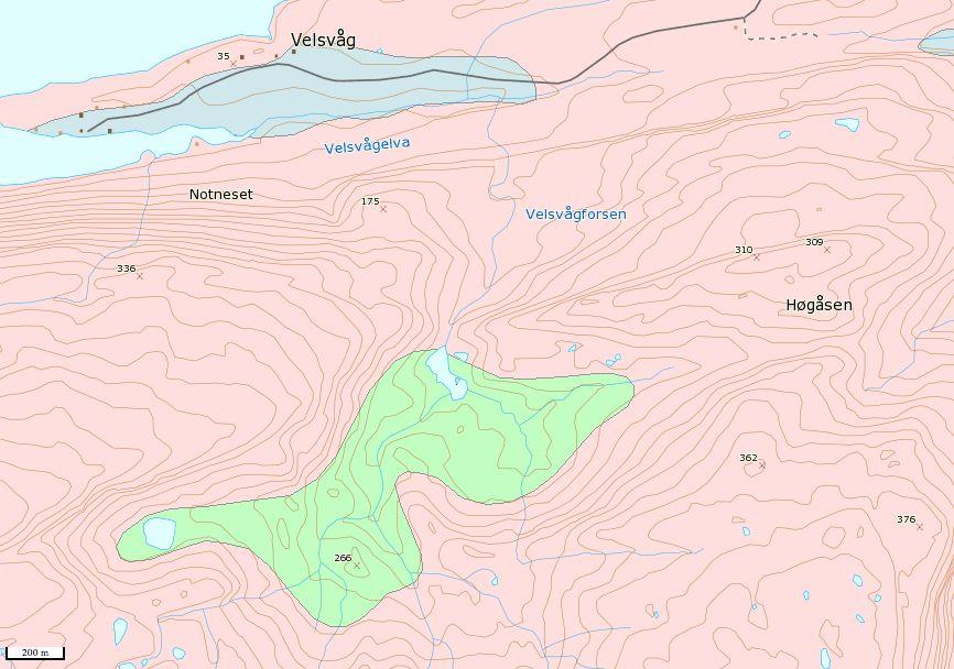 berggrunnen i influensområdet av porfyrisk