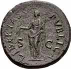 2247 1+/01 50 000 827 828 827 DIVUS VESPASIANUS d.79 e.kr, denarius, Roma 80 e.kr. R: To steinbukker S.