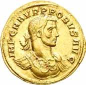 Antikke mynter 865 200% 865 PROBUS 276-282, aureus, Serdica. (5,04 g). R: Roma sittende mot venstre RIC.