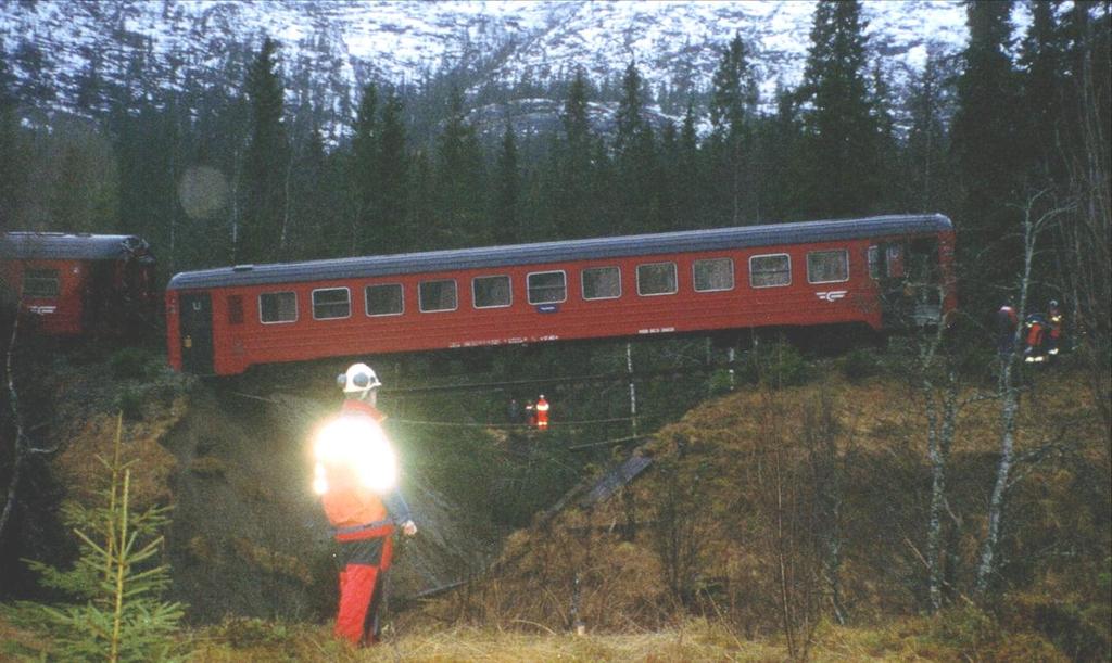 Nedbør/snøsmelting Nordlandsbanen 17.12.