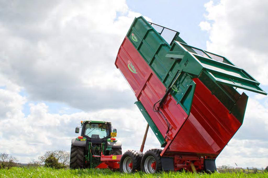 Korn- og grashenger farmline Disse hengerne er utviklet basert på mange års erfaring med håndtering av gras og korn i leiekjøring.