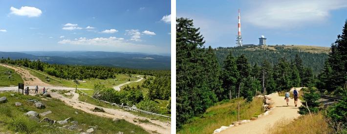 6 km) Blokksberg, med sine 1142 meter, er det høyeste punktet i fjellområdet Harz.