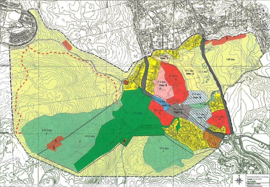 Fjerdingby Trafikkanalyse Side16 Figur 12 : Kommunedelplan for Fjerdingby (Kilde : Rælingen kommune). 4.