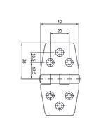 mm Bredde 18,5 + 18,5 = 37 mm Tykkelse 2,0