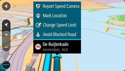 Merk: Hvis du vil rapportere en kartendring av en type som ikke vises i menyen, bruker du Map Share Reporter på tomtom.com. 5. Følg instruksjonene for den typen kartendring du velger. 6. Velg Report.