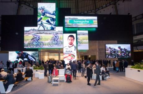 Copyright: Hansgrohe SE / Braxart Hansgrohe_booth_ISH2017_Bike Imponerende