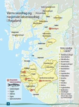 Verna vassdrag - Rogaland Vernegrunnlag Håelva Kystnær beliggenhet på Jæren.