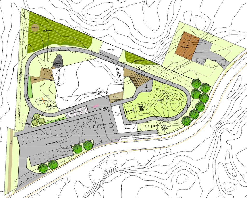 2 Dagens situasjon 2.1 Dagens regulering Tomten er i dag ubebygd, og er regulert til boligformål. Tomten er på ca. 6 000 m 2.