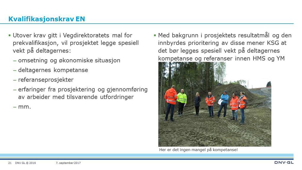 DNV GL Rapport