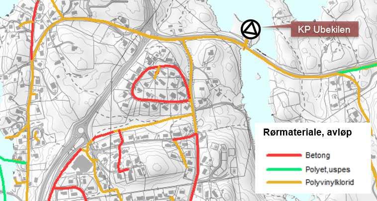 Dagens avløpssystem Materialer for avløpsrør består av betong fra