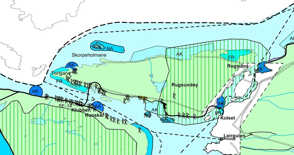 Planprogram høyringsutkast 16 3.3 Kommuneplan for Bremanger kommune Figur 3 Utsnitt frå Bremanger kommune sin kommuneplan Planområdet er i hovudsak LNF-område.