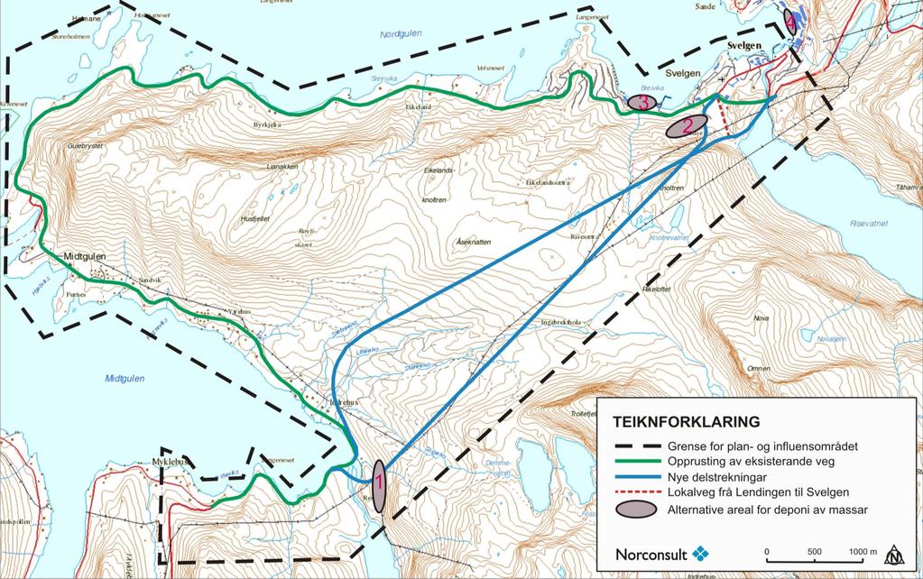 Kommunedelplan med Konsekvensutgreiing for parsell av fv 614; Svelgen - Myklebust Figur 3.