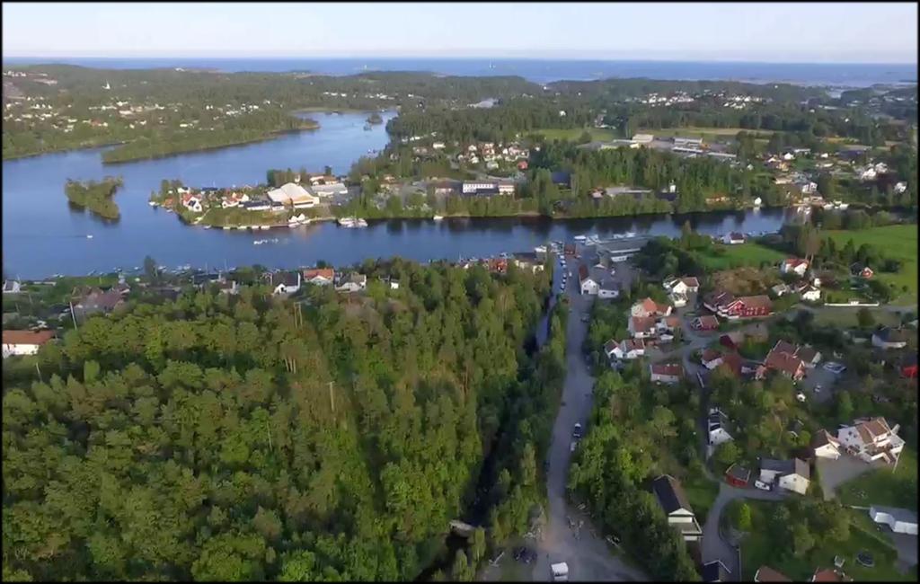 Lilleelv renner ut i Nidelva ved Asdal og