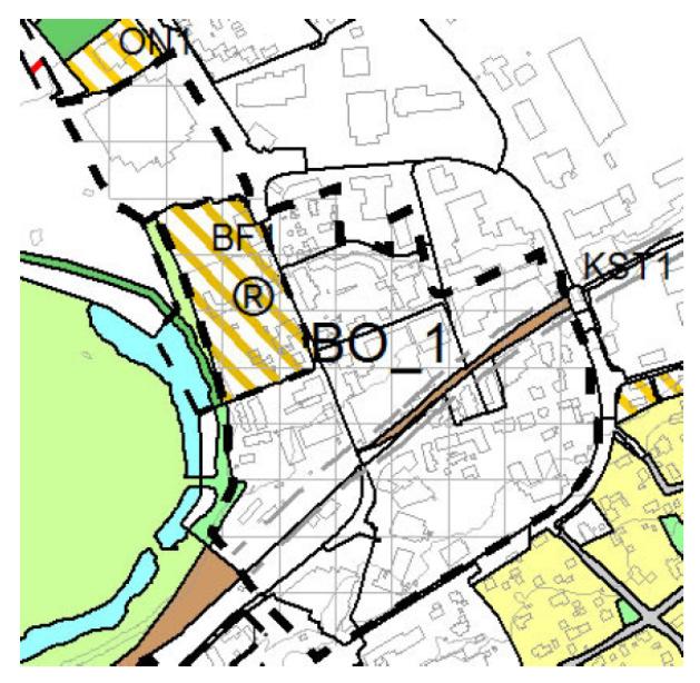 Sak 138/17 Fig. 4 Kommunedelplan Tynset tettsted, Plan-ID 201501, datert 06.10.15. I KDP Tynset tettsted 1.3.2 angis det også kreves reguleringsplan for større tiltak som sammen, eller hver for seg: Vil ha betydning for omgivelsene.