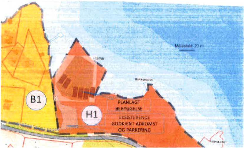 planlagte byggeprosjektet. Foreslåtte endringer ligger innenfor et område som i sin helhet allerede er regulert.