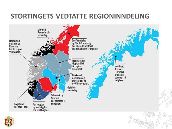 FØLGER VI STORTINGET KAN DET BLI SLIK Troms/Nordland eller Troms/Finnmark Trøndelag