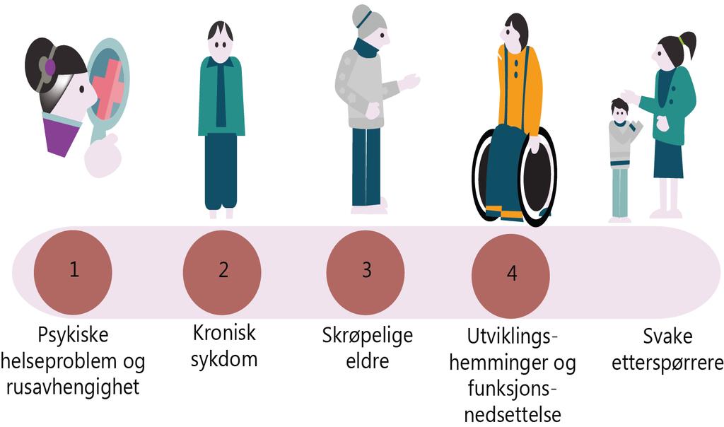 2. Hvem er pasienter og brukere med store og sammensatte behov Pasienter/brukere med store og sammensatte behov uavhengig av alder og diagnose «Tilstanden