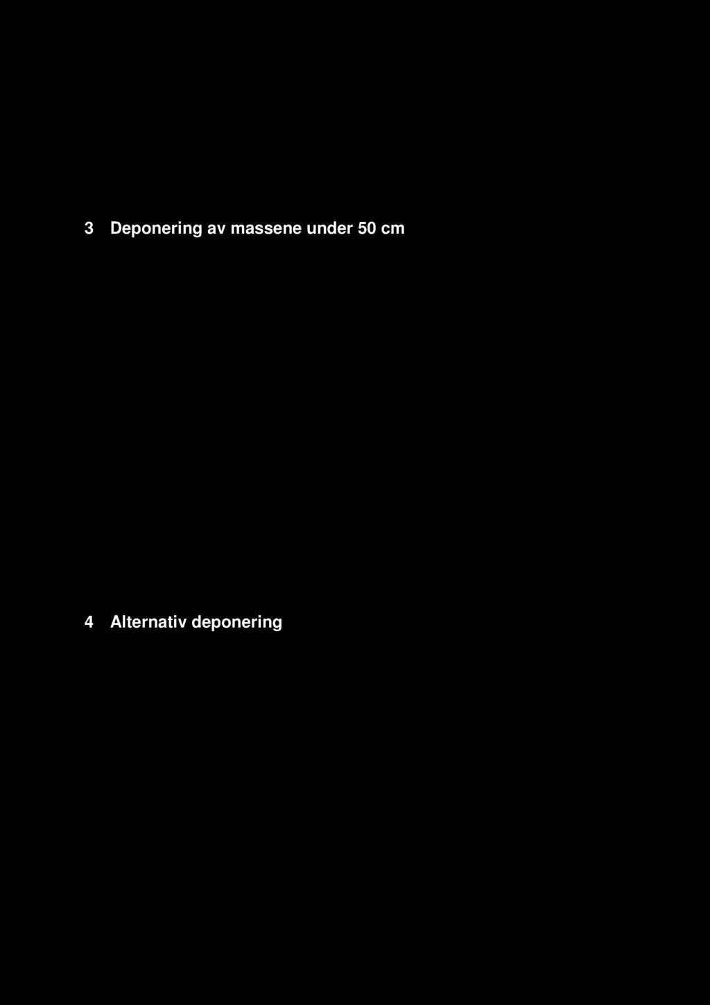 3 Deponering av massene under 50 cm Hvis massene viser seg å være forurenset vil massene transporteres til godkjent deponi (som NOAH Langøya).