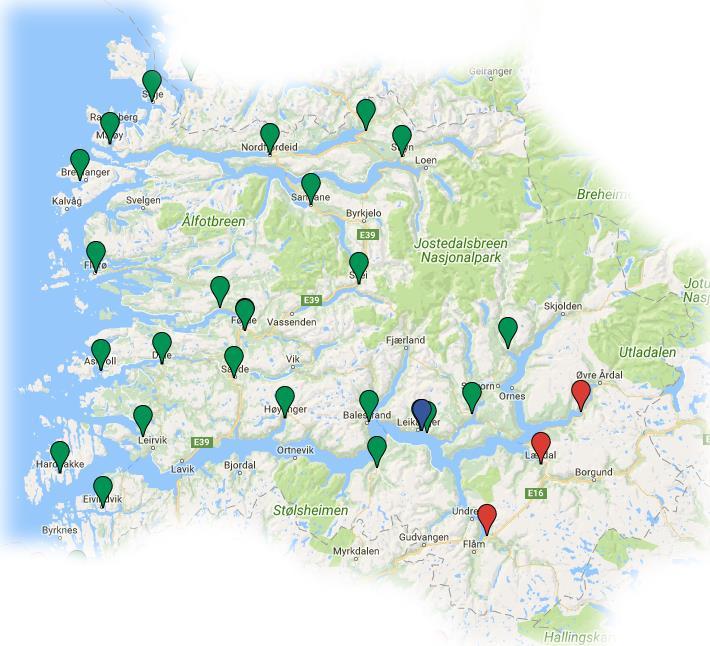 Kommuner med avtaler i Sogn og Fjordane