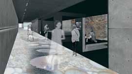 Mestna zgodovina 30 Arheološki parki Emona Emonska promenada Idejni prikaz: MGML Emonska promenada pod Kongresnim trgom.