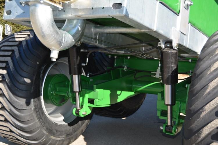 Byberg sylindre, gir mulighet for vektoverføring til traktor ved behov Enklere tilkjøring og «avvatring» av vogn