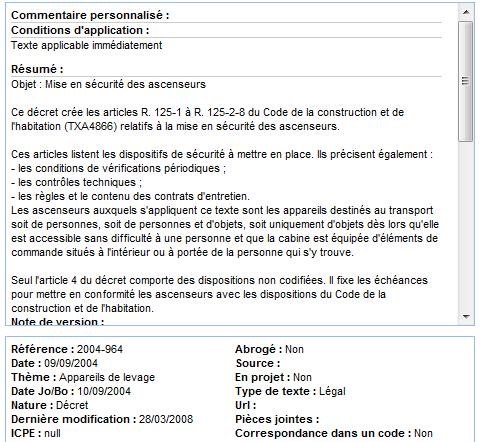 9.2. Veille et Conformité 163 9.2.1 Processus de veille réglementaire au moyen de Veille & Conformité Les textes - arrêtés, décret, etc.