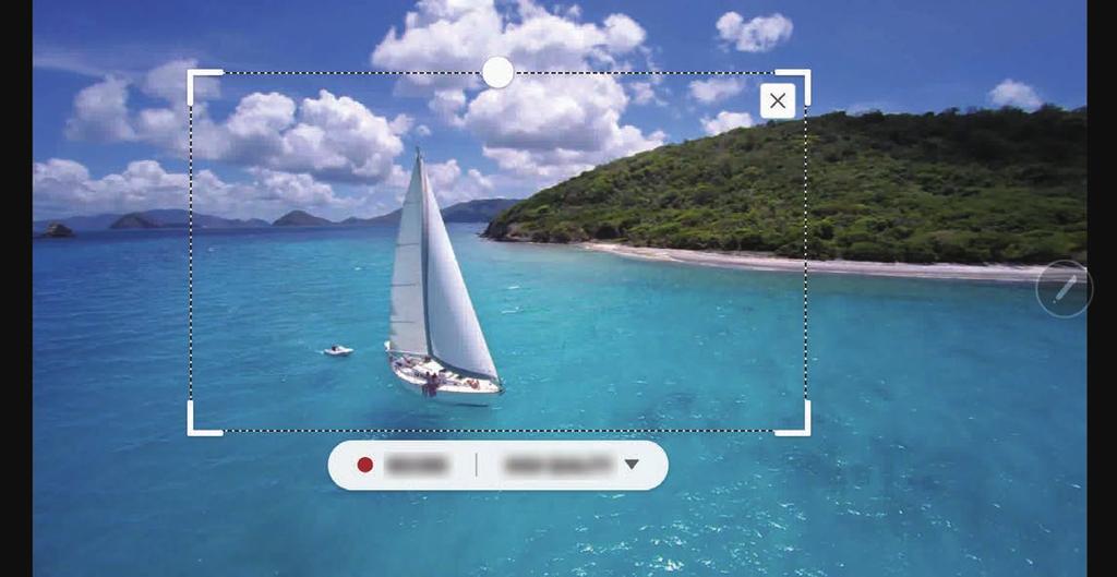 Rakendused ja funktsioonid Videost piirkonna talletamine Video esitamise ajal saate piirkonna valida ja selle GIF-animatsioonina jäädvustada.