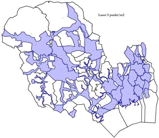 I mange sammenhenger er det en stor fordel med høy tetthet av punkter, og flere av partene uttrykker nå ønske om at det etableres laserdata med minimum 5 pkt/m2 for større områder.