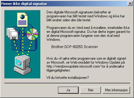 Trinn 2 For brukere av parallellgrensesnittkabel (for 95/98/98SE/Me/2000 Professional/XP) Gjelder bare brukere av 2000 Professional Påse at du har fulgt instruksjonene i 1 til F på sider 20-22.