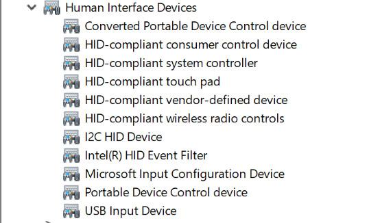 Intel HID hendelsesfilter Kontroller om Intel HID hendelsesfilter-driveren allerede er installert i den bærbare PC-en. Tabell 14.