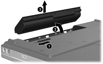 3. Vipp batteriet opp fra maskinen (2) og ta det ut av maskinen (3). Lade et batteri Slik forlenger du batterilevetiden og viser ladenivået mer nøyaktig: ADVARSEL Ikke lad batteriet ombord i fly.