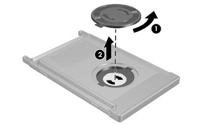 Sette inn batteriet (PC-kortversjon) ADVARSEL Det er fare for eksplosjon hvis batteriet skiftes ut med et batteri av feil type. Kast brukte batterier i samsvar med instruksjonene.