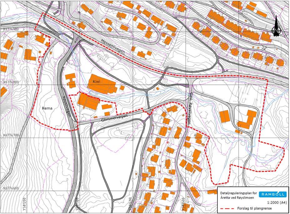 6 (10) RISIKO- OG SÅRBARHETSANALYSE Figur 1 Varslingskart For nærmere