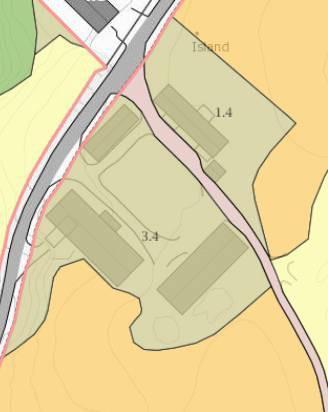 X Figur 1 Tunet som ønskes fradelt, gnr/bnr 103/1 Figur 2 Oversikt over arealressursene på gnr/bnr 103/1 Kilde: www.skogoglandskap.no sine gårdskart, lest 25/11-13.