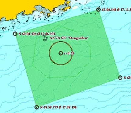 Kommune Tranøy Opprinnelig Justert Nummer 1927-A4 forslag forslag Stongodden NFFF A-område 1,1 Innspillsgruppen akva Ny lokalitet, opprinnelig del av større forslag.