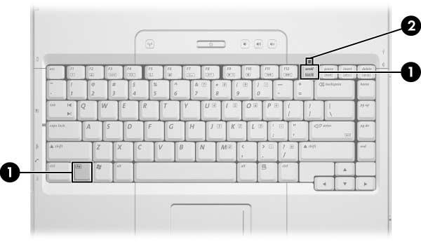 Styrepute og tastatur Slå det innebygde numeriske tastaturet på og av Når det numeriske tastaturet er av, trykker du på fn+num lk 1 for å slå det på.