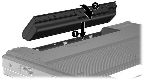 Strøm Sette inn et batteri Det er ulike batterier i de ulike maskinmodellene, men fremgangsmåten for å sette inn batteriet er den samme for alle modellene.