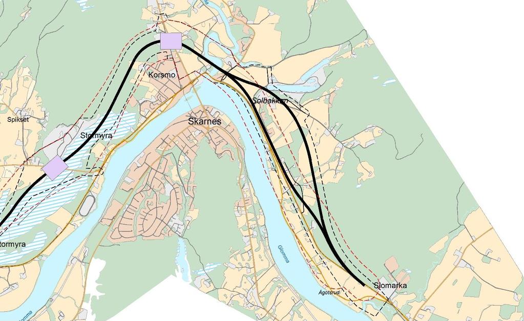 E16, Sør-Odal. Planprogram Alt.