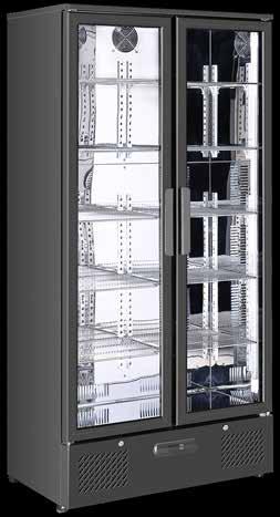 9 998,- (7 999,- eks mva) TEMPTECH BC458B2H Frittstående proffkjøleskap med to dører på 458L, 90 cm bredde og full høyde på 184 cm.