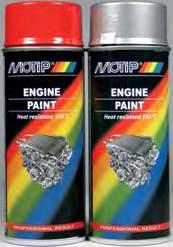 Lakk/Grunning Varmelakk (Tuning/Styling) Motorlakk (Engine Paint) 400 ml 04091 Rød 04092 Sort 04093 Aluminium Lakk med gode