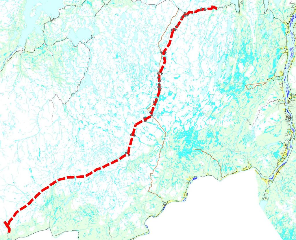 Konsekvensutredning for reingjerde mellom Rv 98 Ifjord - Darjohka 6 1.3 Gjerdetrasé - beskrivelse Figur... viser området der gjerdetraseen er foreslått. Hele traseen ligger i Tana kommune.