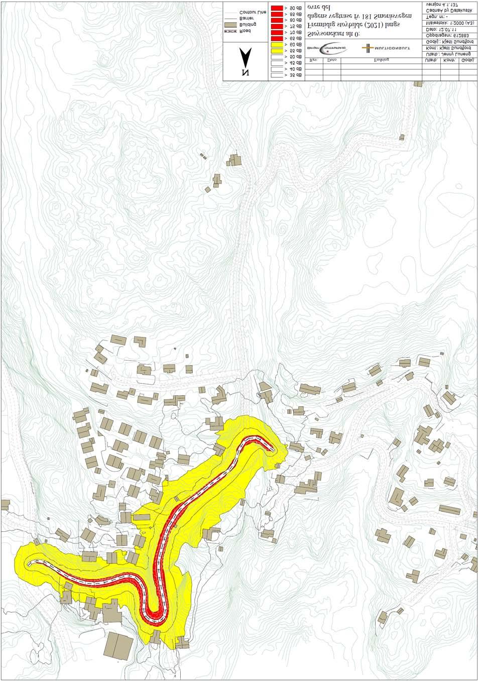 Vedlegg B Støysonekart alternativ 0 612883