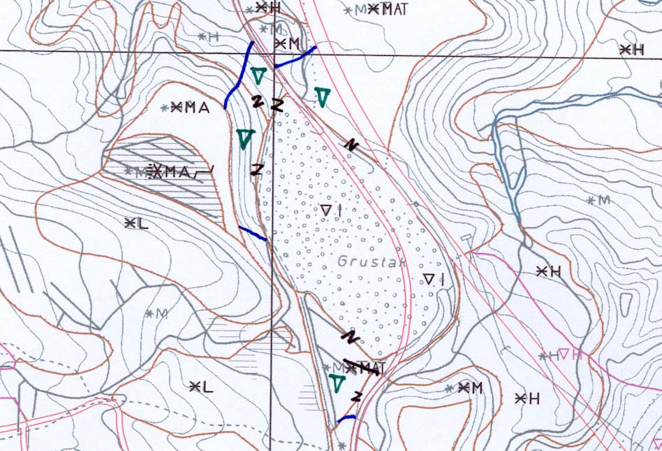 14 Annen naturbasert virksomhet som påvirker markslaget Drift av grustak, steinbrudd eller annen naturbasert virksomhet vil naturlig nok øke den geografiske avgrensingen av inngrepet over tid