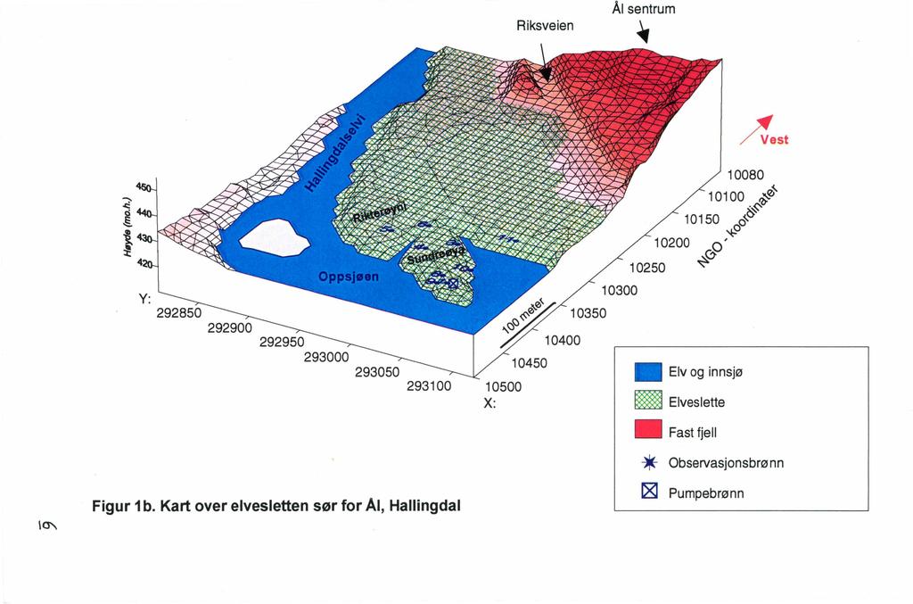 Riksveien Ål sentrum 1 ~ l t ~ Aest 10080 10100 ~ø' 1 01 50 '&&~'tf o 10200 o'~ ~(j 10250 Y: _ 292850.