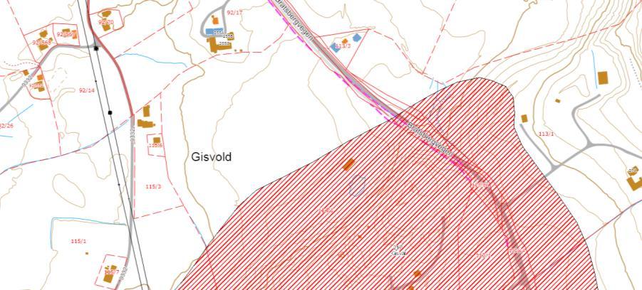 Skredfare globalt - massedeponi Planområdet ligger i utkanten av registrerte kvikkleiresone 217 Gisvål, se figur 1 og 2.