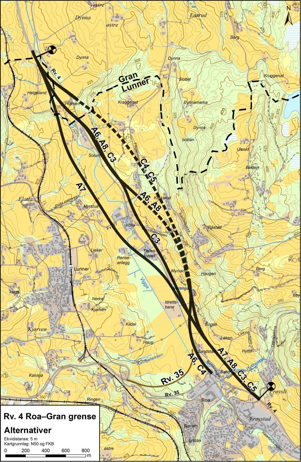 Rv. 4 Roa - Gran grense Kommunedelplan med konsekvensutredning M U L T I C O N S