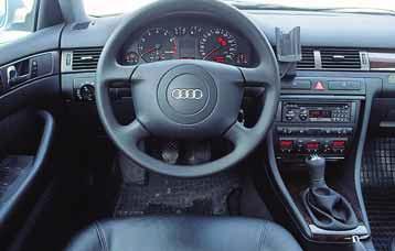 BIL test Pris: kr 410.400,- 28 Bil april 1999 AUDI A6 1.8T Garanti: 1 år. 12 års rustgaranti.