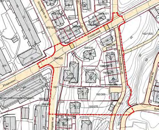 Planområdet sett mot nord (Arkitektgruppen CUBUS 2012).