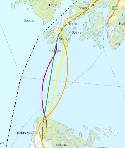 E39 Stord-Os Søre Øyane, Os Nye